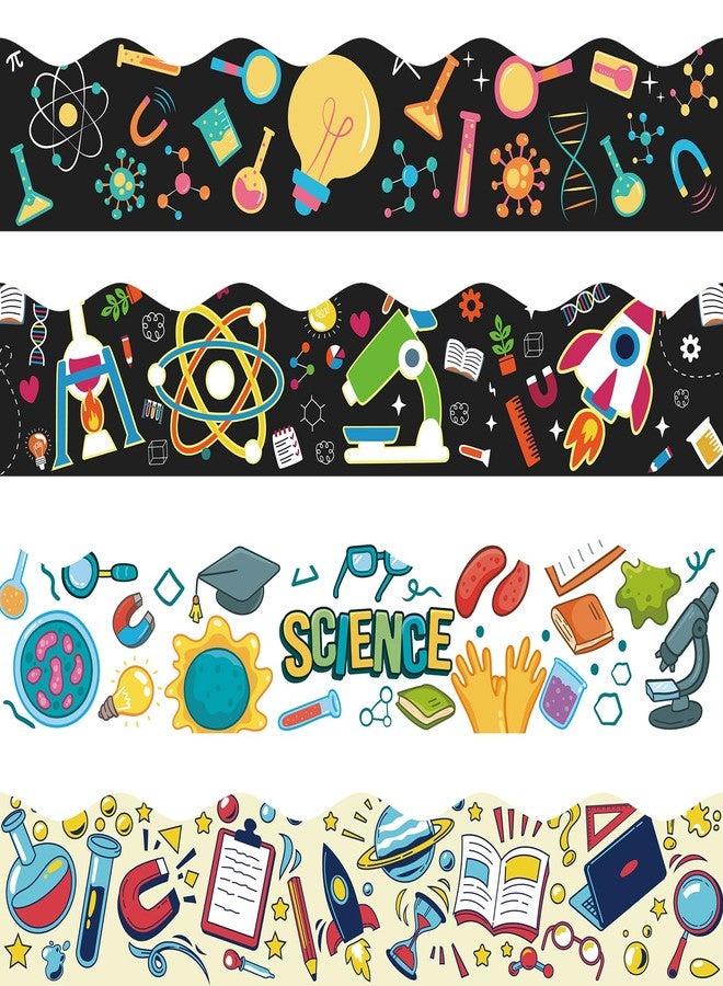 VABAMNA 120Ft Bulletin Board Decorations Science Bulletin Board Borders, Back to School Science Lab Border Trim for First Day of School Classroom Home Office Science Themed Party Door Wall Decor - Image 1
